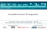 Apresentação do PowerPointlcv.fee.unicamp.br/images/BTSym-19/conference_program/...Welcome to the BTSym’2019 The Brazilian Technology Symposium (BTSym), ISSN 2447-8326, is an event