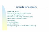 Circuits for sensors - University of Alabamafeihu.eng.ua.edu/NSF_TUES/w4_3.pdf · Circuits for sensors Ideal OP Amps Basic OP Amp Circuit Blocks Analog Computation Nonlinear OP Amp