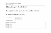Biology 3101C Genetics and Evolution · Biology 3101C is the third of the three courses (the others are Biology 3101A and Biology 3101B) that are equivalent to Biology 3201 in the
