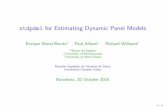 xtdpdml for Estimating Dynamic Panel Models · xtdpdml for Estimating Dynamic Panel Models Enrique Moral-Benito? Paul Allison Richard Williams.?Banco de Espana~ University of Pennsylvania.University