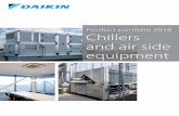 Product portfolio 2018 Chillers and air side equipment · › Low GWP using R32 or HFO R1234ze Why break from tradition? High effi ciencies both at full load and part load › Daikin