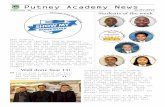 Putney Academy News...Putney Academy News Mes s a g e f r o m o t h e: P r i n c i p a l Edition 16 16-01-2015 Y e ar 9 : D a v i F o r t e s Y e a : T a i g L e e-S a l t e r r Y