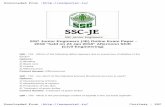 SSC Junior Engineers (JE) Online Exam Paper - 2018 held on 24 … · 2019-02-11 · SSC Junior Engineers (JE) Online Exam Paper - 2018 "held on 24 Jan 2018" Afternoon Shift (Civil