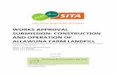 Works Approval Submission: COnstruction and Operation of … · 2016-01-21 · Environmental Engineering Consultants Waste Management Specialists WORKS APPROVAL SUBMISSION: CONSTRUCTION