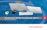 Kathrein RFID Products 20178 I Kathrein RFID Products 2017 I RFID Readers The Kathrein RRU 4000 reader family is the next generation of RAIN RFID reader and the leading IoT device
