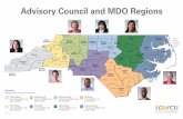 Advisory Council and MDO Regions · Western Mountain Nantahala Forest Biltmore Southern Mountain Central Mountain Foothills Lake Hickory Northern Mountain Central Piedmont Western