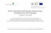 SrTiO3 Nanotubes with Negative Strain Energy Predicted ... · SrTiO 3 Nanotubes with Negative Strain Energy Predicted from First Principles S. 1,2,3Piskunov and E. Spohr4 1Faculty