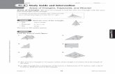 11-2 Study Guide and Intervention · 2015-06-26 · Areas of Triangles,Trapezoids, and Rhombi. ... Areas of Trapezoids and Rhombi. The area of a trapezoid is the product of half the