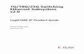 1G/10G/25G Switching Ethernet Subsystem v2.0 (PG292) · 1G/10G/25G Switching Ethernet Subsystem v2.0 7 PG292 April 4, 2018 Chapter 1: Overview IMPORTANT:IP license level is ignored