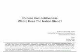 Chinese Competitiveness: Where Does The Nation Stand? Files/CAON... · 6/18/2004  · Professor Michael E. Porter Institute for Strategy and Competitiveness Harvard Business School