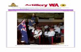 Official Newsletter of the Royal Australian Artillery ...artillerywa.org.au/archives/2006_3.pdfROYAL AUSTRALIAN ARTILLERY ASSOCIATION WA (INC) PRESIDENT’S AGM MESSAGE The Battery