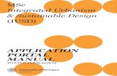 MSc Integrated Urbanism & Sustainable Design (IUSD) · 2019-03-19 · Page 4 MSc Integrated Urbanism & Suistainable Design (IUSD) MSc Integrated Urbanism & Suistainable Design (IUSD)