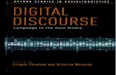 Digital Discourse - UZH - Romanisches Seminar · DIGITAL DISCOURSE Corpus-based research is capable of answering these que~~ons, sine~ it not only offers the possibility of checking