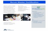 Scrum Master Certification - AgileTrailblazers - Paced PDF/PDF Brochure Self Paced Scrum... The Scrum