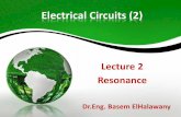 Electrical Circuits (2) - Bu Shoubra... · D. Introductory Circuit Analysis (Boylestad) 4 21C ... Electrical Circuits (2) ... Series Resonance Circuit (Cont.) Ch.20D P. 892. 24 Since