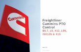 Freightliner Cummins PTO Controlfreightliner.cummins.com/file/3102.pdf · Cummins supports PTO operation with many Programmable Settings in the Engine Controller • The engine software