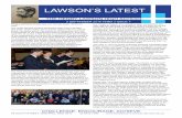 LAWSON’S LATEST · champion, Laura Bennett, visit our school. Her presentations to classes were so inspirational that several students are now considering careers in the cotton