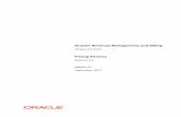 Oracle® Revenue Management and Billing · 1.1 Pricing Services Overview Oracle Revenue Management and Billing allows you to define prices for various banking products or services