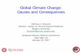 Global Climate Change: Causes and Consequences · Global Warming and the Hydrologic Cycle • The downward flux of radiative energy (i.e., sunlight and infrared radiation) at the