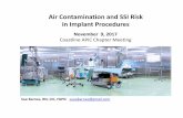 Air Contamination and SSI Risk 2017 Coastline APIC · • Smoke evacuator systems that vacuum the smoke at the surgical site through an air filter. • New‐to‐market category