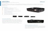 IN2126x | InFocus - ProjectorCentralBlu-ray 3D capable (over HDMI) Connection Flexibility This feature-packed projector o ers multiple connection options. Use HDMI and VGA inputs or