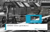 1000 Line printers - VideojetVideojet Technologies is a world-leader in the product identiﬁcation market, providing in-line printing, coding, and marking products, application speciﬁc