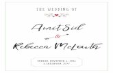 The Wedding Of Amit Sid Rebecca McLouth...the Jewish wedding - signing the Ketubah and the Bedeken ceremony. The Ketubah is one of the oldest aspects of the Jewish wedding. It is a