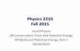 Physics 2210 Fall 2015woolf/2210_Jui/sept30.pdfto 1 earth radius, its kinetic energy just before it hits the earth is K 1. Case 2 we release an object from a height above the surface