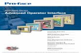 Pro-face AGP3000 Series Advanced Operator Interface · 2009-09-03 · • Take advantage of instant health-alert system from select Pro-face industrial computers, reducing unscheduled