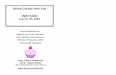 Geary County Free Fair Open Class Open... · Geary County Free Fair Open Class July 22 ‐ 25, 2019 Entry Guidelines for: Agriculture, Arts & Crafts, Floriculture, Food Preparation,