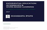 Experiential Learning rev8-30-17 - Minnesota StateInternship Programs Under TheFair Labor Standards Act(FLSA) 6. Access and Equal EmploymentOpportunity EXPERIENTIALEDUCATION:InternshipsandWork-BasedLearning