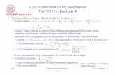 2.29 Numerical Fluid Mechanics Fall 2011 – Lecture 4 · Numerical Fluid Mechanics: Lecture 4 Outline • Roots of nonlinear equations . Reference: Chapra and Canale, – Bracketing