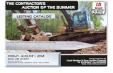 THE CONTRACTOR’S AUCTION OF THE SUMMER LISTING … 1 2014 - LISTING CATALOG.pdfthe contractor’s auction of the summer friday, august 1, 2014 8:00 am start ... 367 unused magnum