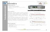 3. Pre-Amp, Booster and In-line EDFA 20150320 Amonics’ EDFA range adopts unique design to produce maximum signal gain and saturated output power while maintaining low noise figure,