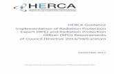 HERCA Guidance Implementation of Radiation Protection ... RPE RPO.pdf · from the former “Qualified Expert” (Directive 96/29/Euratom). The role of the radiation protection officer