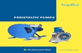 PERISTALTIC PUMPS - Tapflo · 2020-02-06 · 3 PTL series Typical applications Water treatment sodium hypochlorite, ferric chloride, sodium bisulfite, fluoride, polymers, aqueous