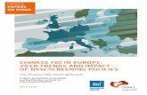 CHINESE FDI IN EUROPE: 2018 TRENDS AND IMPACT OF NEW … · 2019-03-05 · MERICS PAPERS ON CHINA March 2019 CHINESE FDI IN EUROPE: 2018 TRENDS AND IMPACT OF NEW SCREENING POLICIES