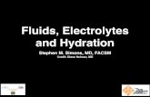 Fluids Electrolytes Hydrationforms.acsm.org/15TPC/PDFs/5 Simons.pdf · Fluid Replacement- After Exercise • Goal is to fully replace ﬂuid and electrolyte deﬁcits • If mild
