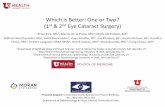 Which is Better: One or Two? (1st & 2nd Eye Cataract Surgery) Slides/Derek Sakata.pdf · Introduction Derek Sakata MD Professor & Vice Chair Executive Director, Ambulatory Anesthesiology