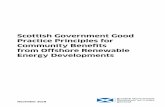 Scottish Government Good Practice Principles for Community ... · community benefits from offshore renewables internationally. The research confirmed that there are a number of ways