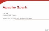 Apache SparkSpark Context and Creating RDDs #Start with sc – SparkContext as Main entry point to Spark functionality # Turn a Python collection into an RDD >sc.parallelize([1, 2,