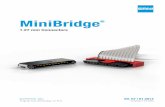 MiniBridge en neu · 2020-01-29 · 2 Catalog E 074560 01/14 Edition 7 GENERAL MiniBridge Female and Male Connector The compact design of the single-row cable connec-tor systems in