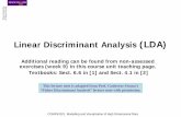 Linear Discriminant Analysis(LDA)syllabus.cs.manchester.ac.uk/pgt/COMP61021/lectures/LDA.pdf• Case Study: PCA vs. LDA • Relevant Issues ... • Linear discriminant analysis (LDA)