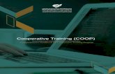 Cooperative Training (COOP) · earlier, the COOP training has to take place during the summer of the third academic year, and at the end of the training duration, the students shall