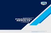 Standard Bank Group FINANCIAL RESULTS The group has not, as permitted by IFRS 16, restated comparative results. Therefore comparability will not be achieved by the fact that the comparative