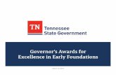 Governor’s Awards for Excellence in Early Foundationschildren's readiness for Schoo[ Research supports parent leadership as a to create stronger farnil.es end organizations A prime