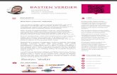 BASTIEN VERDIER Bastien Ludovic Verdier.pdf · BASTIEN LUDOVIC VERDIER BIOGRAPHY BASTIEN VERDIER I am a project manager, online marketing specialist, and social commerce coordinator.