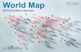 REVISED DECEMBER 2018...1 UFI World Map of Exhibition Venues 2017 - Gross indoor exhibition space, venues over 5,000 sqm This document and the information it contains may not be copied,