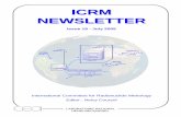 ICRM NEWSLETTER - LNHB · New contributing Radionuclide Metrology laboratories are welcome. Please contact the editor. Any comments on this issue or suggestions for improvement will