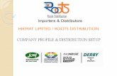 HIKMAT LIMITED / ROOTS DISTRIBUTIONrootsgroup.com.pk/roots-profile.pdf · 2015-02-20 · The Company : HIKMAT LIMITED formed in 1994 , is an international FMCG Distribution Group